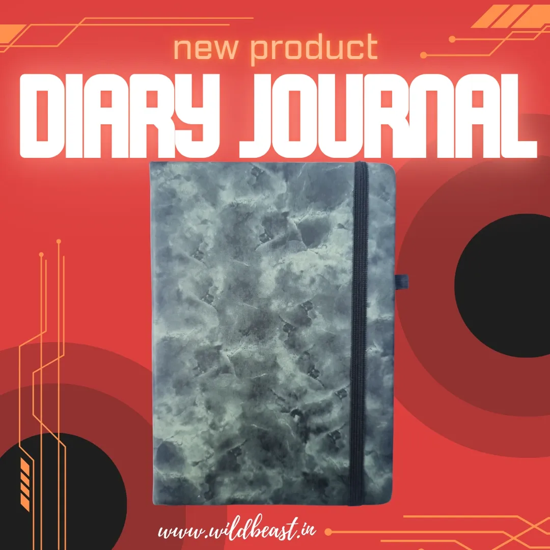 Wild Beast Premium Black Marble Diary